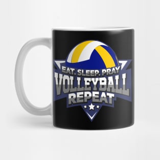 Eat Sleep Pray Volleyball Repeat - Sports Gift Mug